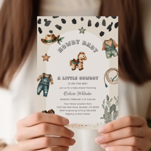 Western Howdy Baby Cowboy Baby Shower Invitation