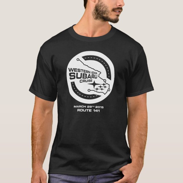 Western Iowa Subaru Cruise (Dark) T-Shirt (Front)