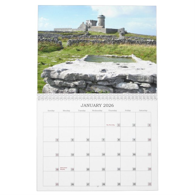 Western Ireland Calendar (Jan 2026)