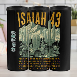 Western Isaiah 43 Desert Graphic Thermal Tumbler