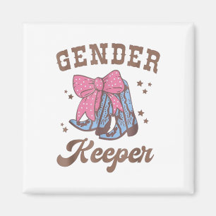 Western Keeper Of The Gender Cowboy Boots Gender R Magnet