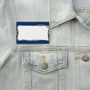 Western Label With Rope Party Name Tag