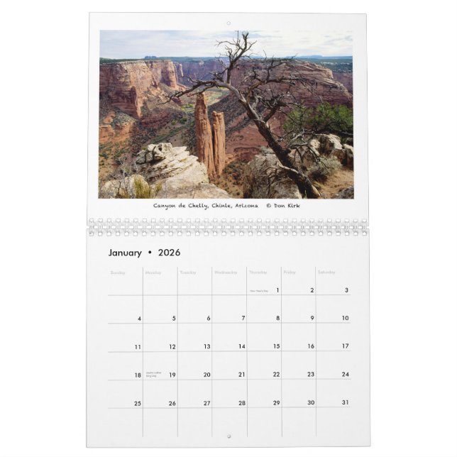 Western Landscapes Calendar (Jan 2026)