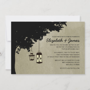 Western Lanterns Wedding Invitations