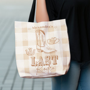 Western Last Rodeo Bachelorette Party Tote Bag