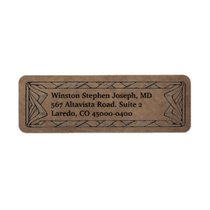 Western Leather Return Address Label