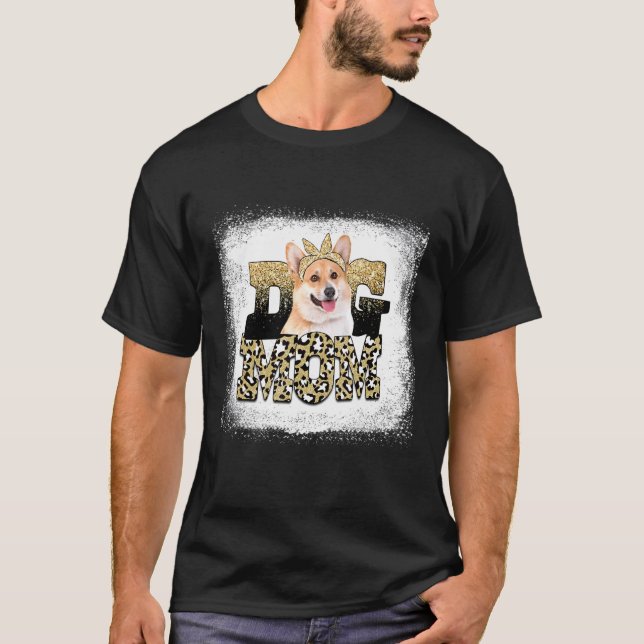 Western Leopard Pembroke Welsh Corgi Mum Mother's  T-Shirt (Front)