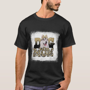 Western Leopard Siberian Husky Mum Mother Day T-Shirt