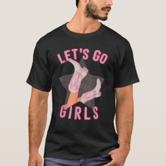 Western Let s Go Girls Bridal Bachelorette Party M T-Shirt