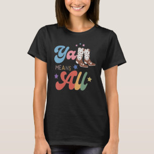 Western LGBTQ Y all Rainbow Lesbian Gay Ally Pride T-Shirt