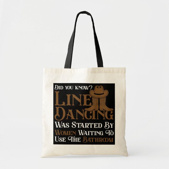 Western Line Dance 5678 Funny Line Dancing  Tote Bag (Front)