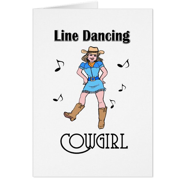 Western "Line Dancing Cowgirl" (Front)