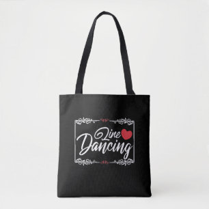 Western Line Dancing Love Country Line Dancer Tote Bag