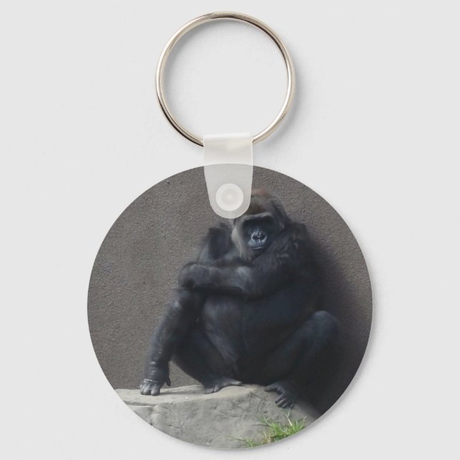 Western Lowland Gorilla #2 Keychain (Front)