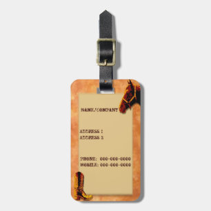 Western Luggage Tag