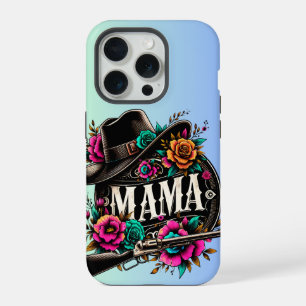 Western "Mama” Cowgirl Hat & Boots Mother’s iPhone 15 Pro Case