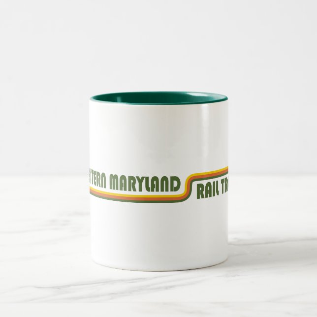 Western Maryland Rail Trail Two-Tone Coffee Mug (Center)