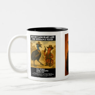 Western Movie Poster Parody Two-Tone Coffee Mug