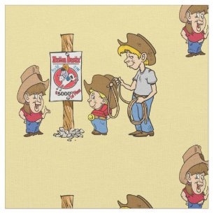 Western Mutton Bustin Kids RodeoFabric Fabric