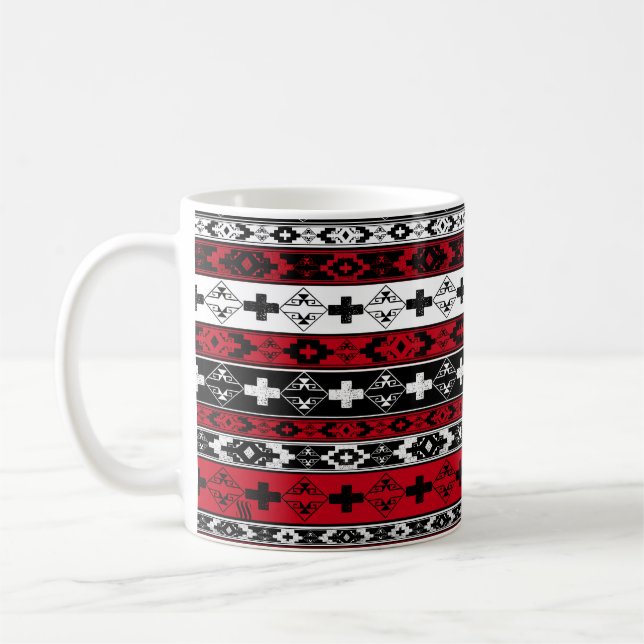 Western Native Indian Blanket Coffee Mug (Left)