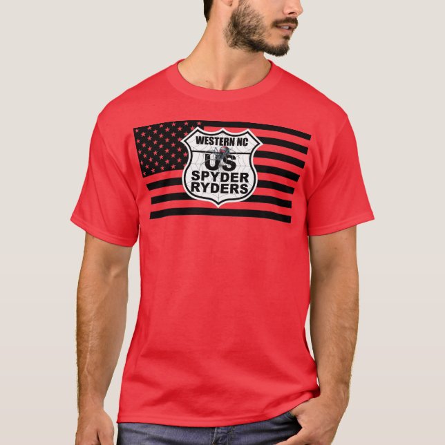 Western NC Chapter - Black Flag & Logo T-Shirt (Front)