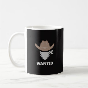 Western Outlaw Cowboy Wanted Coffee Mug