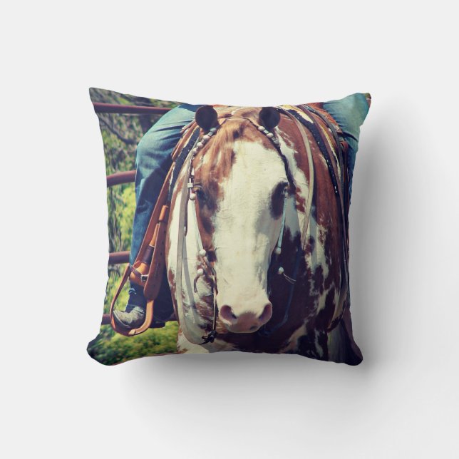 Western Paint Horse Cushion (Front)