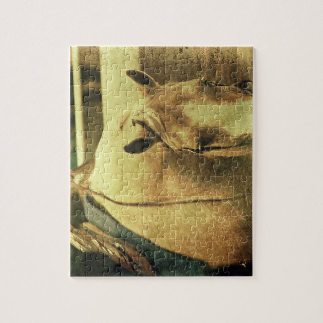 Western Palomino Jigsaw Puzzle (Vertical)