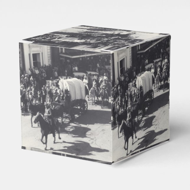 Western Party Favour Or Gift Box Old West (Front Side)