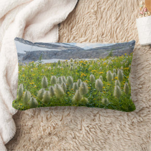 Western Pasqueflower East Kootenay Mountains Lumbar Cushion