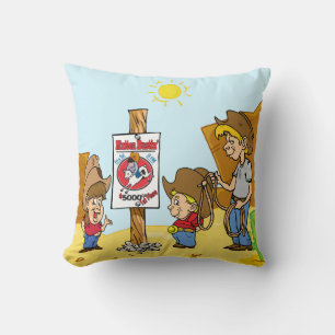 Western Pillow Cowboy Cowgirl Kids Mutton Bustin