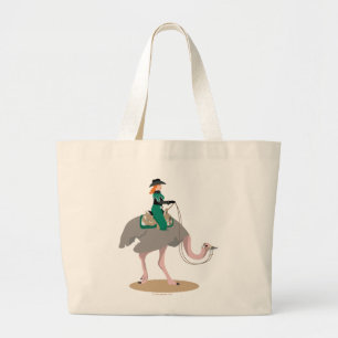 Western Pleasure Ostrich Large Tote Bag