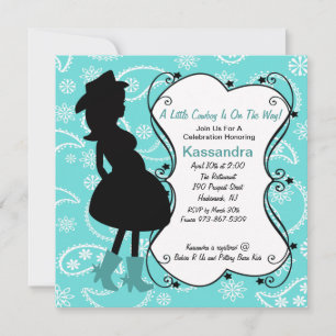 Western Pregnant Mama to Be Baby Shower Invitation