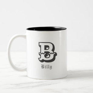 Western pride Personalised Monogram Two-Tone Coffee Mug