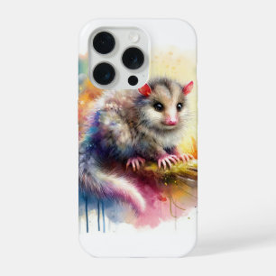 Western Pygmy Possum in Colorful Serenity AREF768  iPhone 15 Pro Case