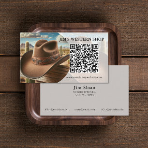 Western QR Code Business Cards