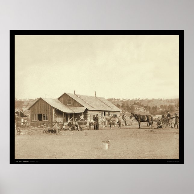 Western Ranch House SD 1888 Poster (Front)