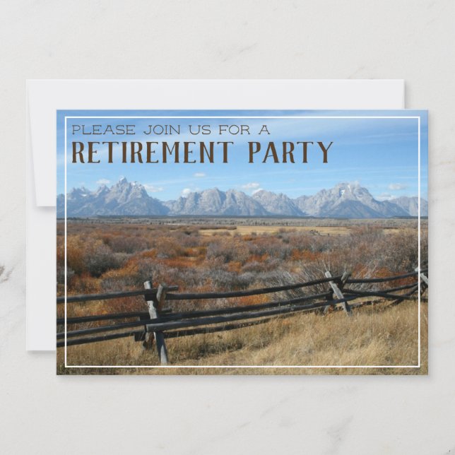 Western Ranch Retirement Party Invitation (Front)