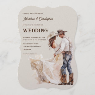 Western Ranch Wedding Invitation