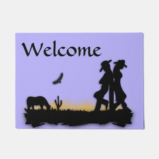 Western Range Dusk Doormat (Front)