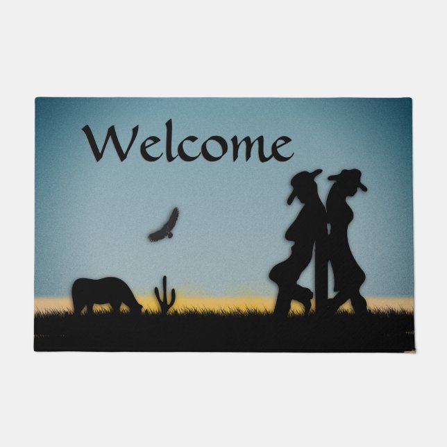 Western Range Dusk Doormat (Front)