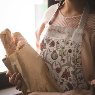 Western Reindeer Ranch Christmas Baking Crew Apron