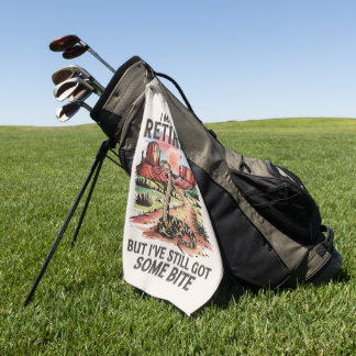 Western Retirement Humour Rattlesnake Bite Golf Towel