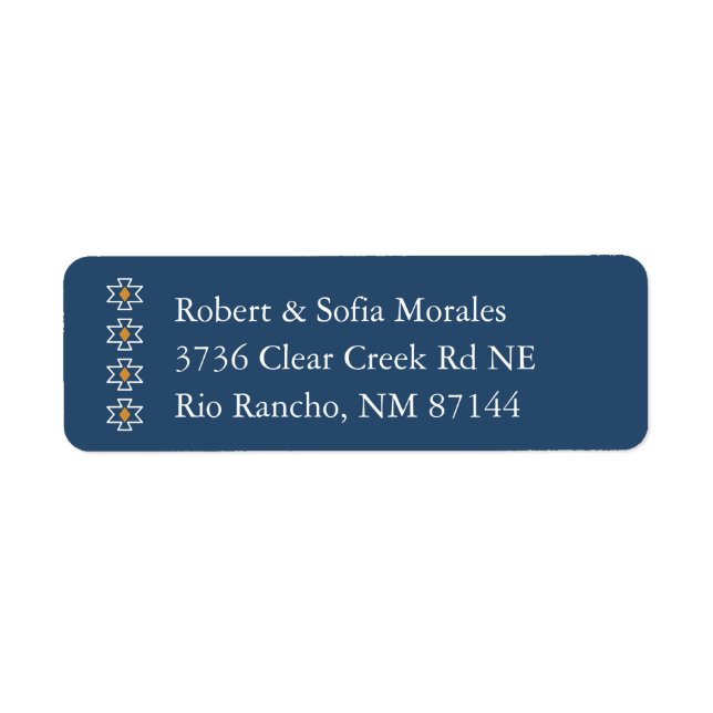 Western Return Address Labels, Rio Rancho Suite Label (Front)