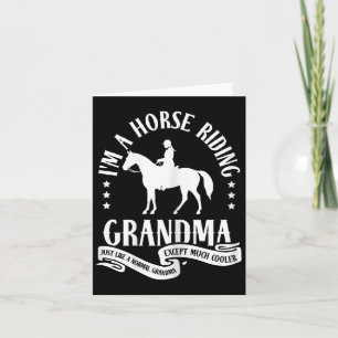 Western Rider Horse Grandmother Horseback Riding G Card