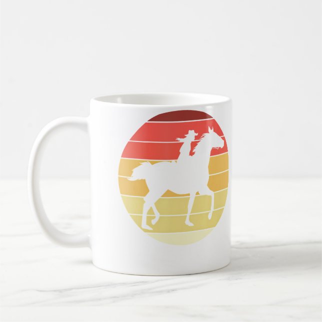Western Riding Horses Girls Women Coffee Mug (Left)