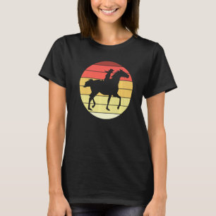 Western Riding Horses Vintage Girls Women T-Shirt
