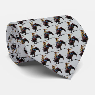 Western Rodeo Bull Riding Mens Necktie