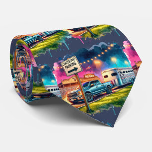 Western Rodeo Contestant Parking Truck Trailer 2 Tie