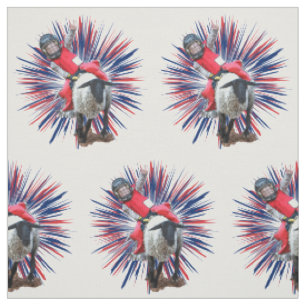 Western Rodeo Cowboy Cowgirl Mutton Busting Fabric